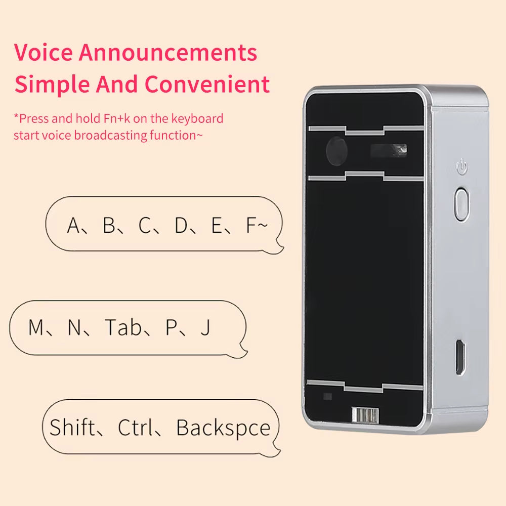 Portable Bluetooth Virtual Laser Keyboard Wireless Projection Mini Touch Keyboard for Computer Mobile Phone with Mouse Function