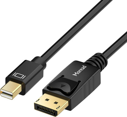 Mini Displayport to Displayport Cable, 6 Feet, Gold-Plated Displayport to Mini Displayport (4K@60Hz, 2K@144Hz) Mini DP to DP Display Cable - Black