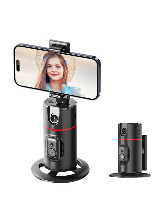 360 Degree Rotation Auto Face Tracking Phone Holder Stand Foldable Gesture Operation for Mobile Smartphone Vlog Live Streaming